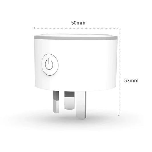 Wifi Smart Power Plug AU Adapter Color LED Light Mini Homekit Socket Voice Control Works with Alexa Google Home Tuya App